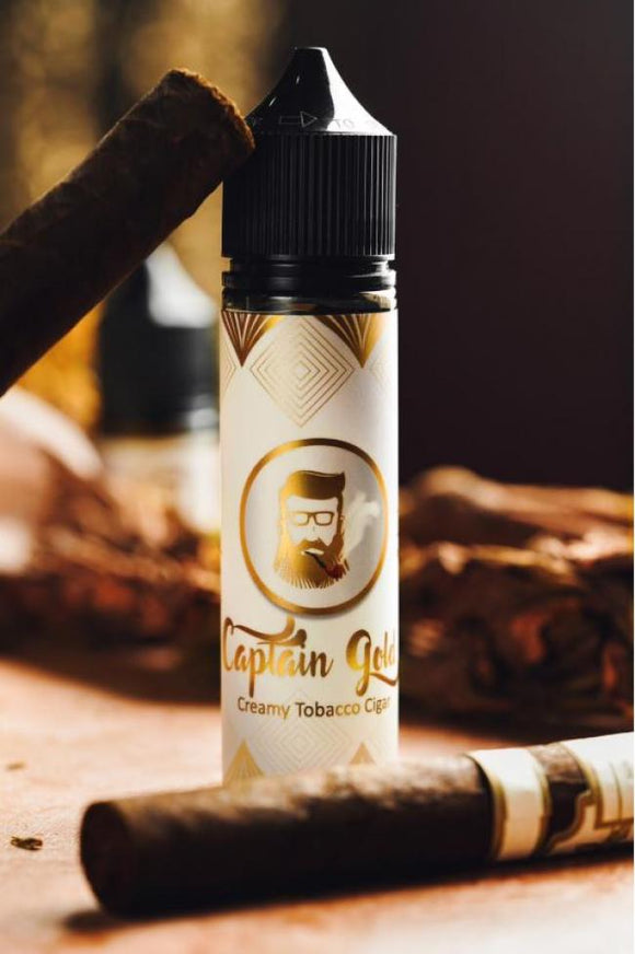 Captain Gold Creamy Tobacco Cigar 100ml Ejuice by Joosy World BEST OFFER BEST VAPE JUICE IN DUBAI