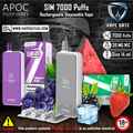 APOC - SIM 7000 Puffs Rechargeable Disposable Vape best vape in dubai