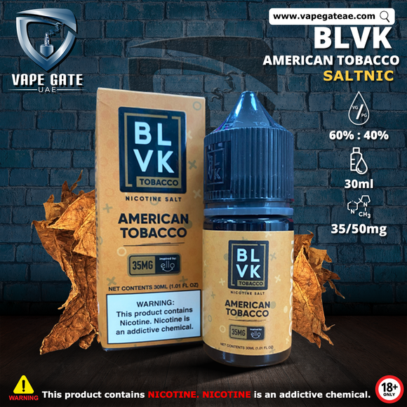 blvk American tobacco saltnic Dubai