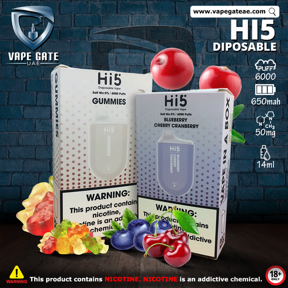 HI5 Pro 6000 Disposable Vape