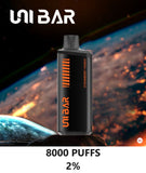 Unibar Rechargeable Disposable Vape (8000 Puffs) vape dubai