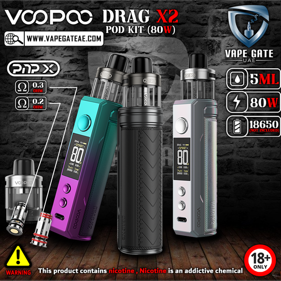 VOOPOO Drag X2 Pod Kit (80W) vape delivery abu dhabi