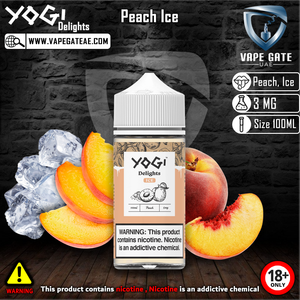 Yogi E Liquid Peach Ice ABU DHABI DUBAI FUJAIRAH SHARJAH AL AIN KSA