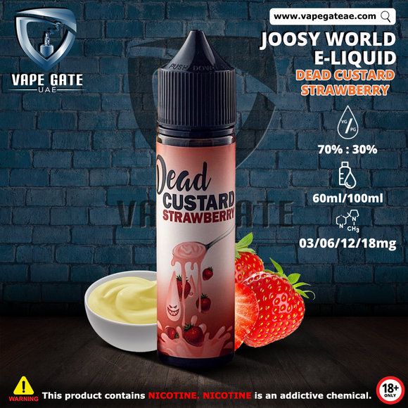 dead custard strawberry e-liquid best vape shop in Dubai