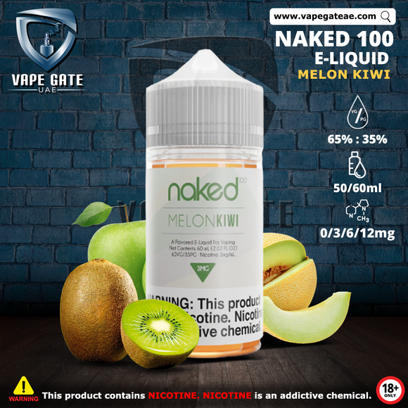 naked 100 melon kiwi e-liquid Dubai
