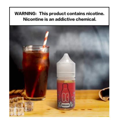 Number 3 Frost Coke - By Number E liquid 30ml Saltnic