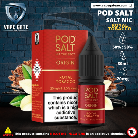 pod salt orgin royal tobacco saltnic Dubai