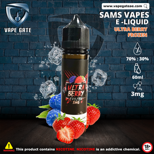 Sams Vapes Ultra berry frozen e-liquid best shop vape in dubai