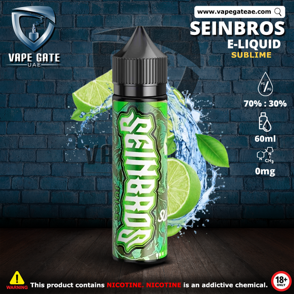 Sub Lime 60ml E Liquid 0mg Nicotine by Seinbros