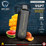 VGPT Disposable Vape peach mango watermelon best vape shop in dubai