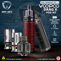 Voopoo Drag X 80W Pod Kit - Silver Knight - Vape Kits - UAE - KSA - Abu Dhabi - Dubai - RAK 10