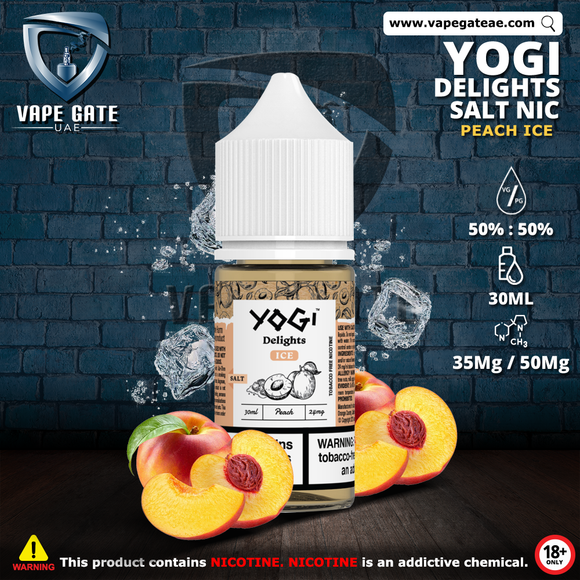 Yogi Peach Ice 30ml Saltnic best vape shop in Dubai
