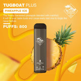 TUGBOAT VAPE DISPOSABLE PODS (800 Puffs) - Pineapple Ice - Pods - UAE - KSA - Abu Dhabi - Dubai - 
