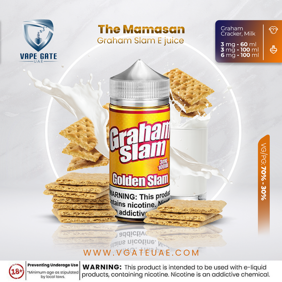 Graham Slam E juice 100 ml - by The Mamasan - E-LIQUIDS - UAE - KSA - Abu Dhabi - Dubai - RAK 1