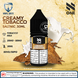 Creamy Tobacco SaltNic 30ml - N One - Salt Nic - UAE - KSA - Abu Dhabi - Dubai - RAK 1