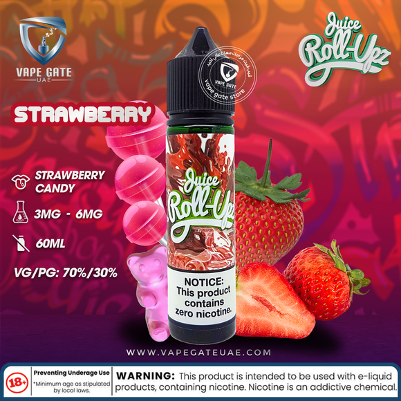 Strawberry - Juice Roll Upz - E-LIQUIDS - UAE - KSA - Abu Dhabi - Dubai - RAK 1