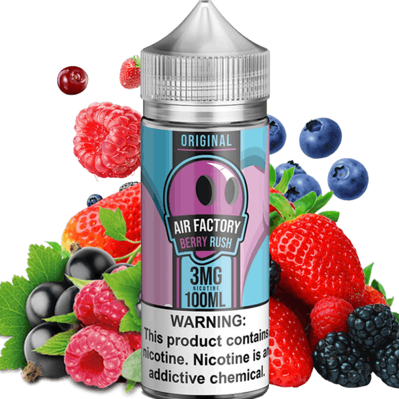 Berry Rush 100ml E liquid by Air Factory - 3 mg / 100 ml - E-LIQUIDS - UAE - KSA - Abu Dhabi - Dubai