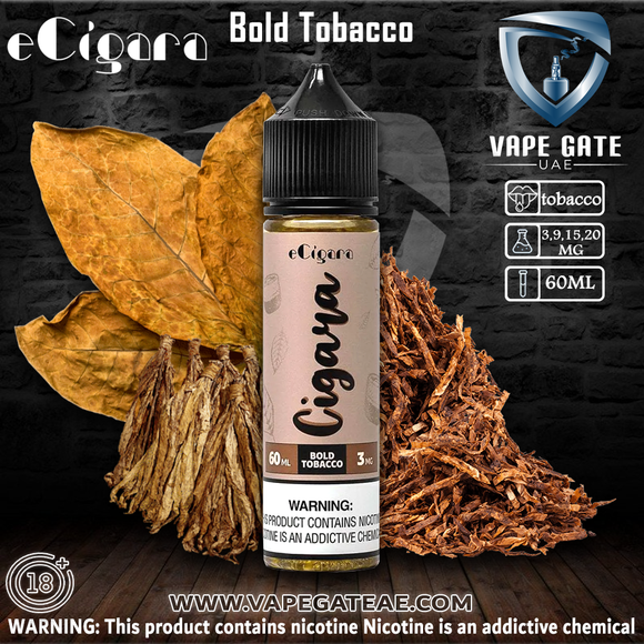 Cigara Bold Tobacco E Liquid by eCigara - E-LIQUIDS - UAE - KSA - Abu Dhabi - Dubai - RAK 1