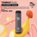 TUGBOAT VAPE DISPOSABLE PODS (800 Puffs) - Strawberry Banana - Pods - UAE - KSA - Abu Dhabi - Dubai 