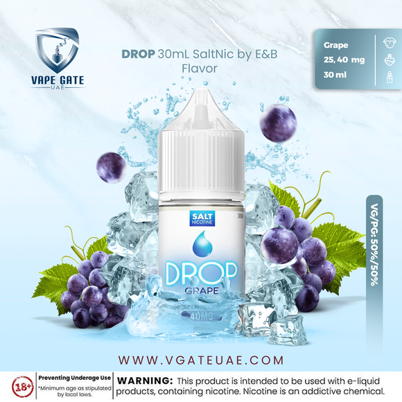 Grape - Drop 30mL SaltNic by E&B Flavor Abudhabi KSA Dubai
