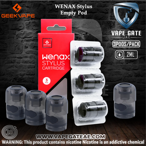 Geekvape Wenax Stylus Empty Pod Cartridge 2ml 3pcs - Pods - UAE - KSA - Abu Dhabi - Dubai - RAK 1