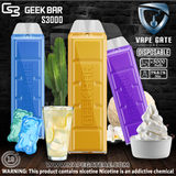 Geek Bar S3000 Disposable Pod Device (1000mAh - 50mg) Abudhabi Dubai Ajman Fujairah KSA