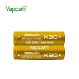 VAPCELL K30 18650 3000MAH 15A (2 PCS) - Accessories - UAE - KSA - Abu Dhabi - Dubai - RAK 3