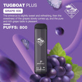 TUGBOAT VAPE DISPOSABLE PODS (800 Puffs) - Grape Ice - Pods - UAE - KSA - Abu Dhabi - Dubai - RAK 1