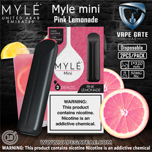 MYLE Mini Pink Lemonade Disposable Device Abu dhabi Dubai Ruwais KSA