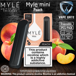 MYLE Mini disposable Peach Disposable Device Abu Dhabi Dubai