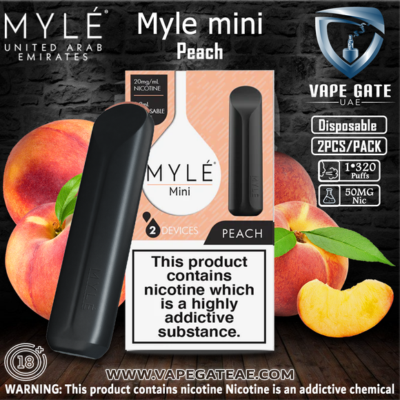 MYLE Mini disposable Peach Disposable Device Abu Dhabi Dubai