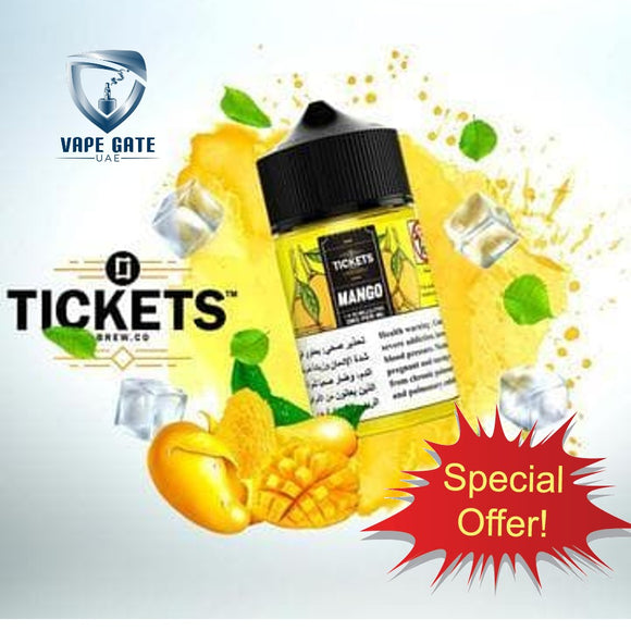 Mango E juice by Tickets Brew Co