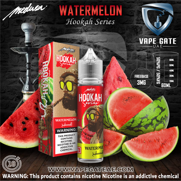 Watermelon Hookah Series - Medusa Juice Co. 60ml ABU DHABI DUBAI SHRJAH AL AI RUWAIS KSA