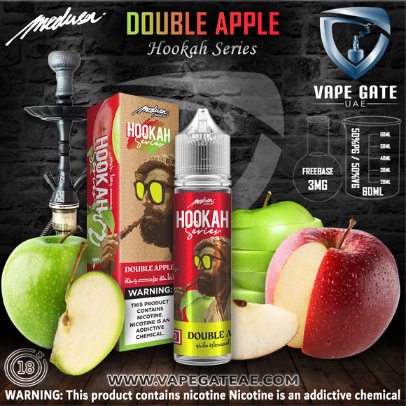 Double Apple Hookah Series - Medusa Juice Co. 60ml ABU DHABI DUBAI RUWAIS FUJAIRAH SHARJAH KSA