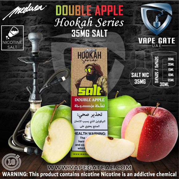 Double Apple Hookah Series - Medusa Juice Co. 30ml ABU DHABI DUBAI AL AIN RUWAIS KSA