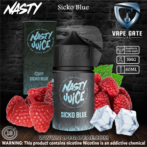 Sicko Blue - Nasty - 3 mg / 60 ml - E-LIQUIDS - UAE - KSA - Abu Dhabi - Dubai - RAK 1