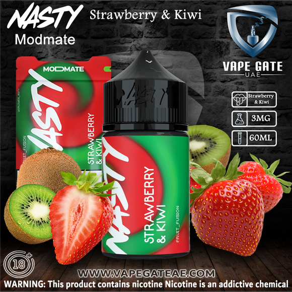Strawberry & Kiwi - Nasty Modmate 60ml Abu Dhabi RAK Al Ain UQ KSA