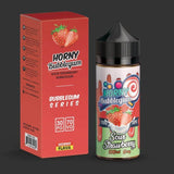 Horny Bubblegum Sour Strawberry 100ml E Liquid by Horny Flava