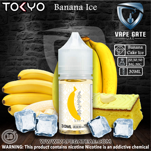 Tokyo Ejuice Banana Saltnic 30ml Dubai Al Ain KSA