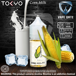 Tokyo E juice Corn Milk Saltnic 30ml Abudhabi Dubai KSA