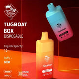 TUGBOAT - BOX Disposable Vape Device (6000 Puffs) ABU DHABI DUBAI FUJAIRAH RAK AL AIN SHARJAH KSA QATAR