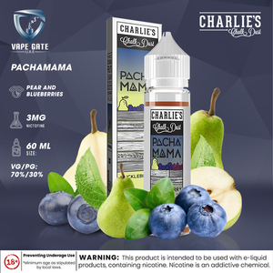 Pachamama Huckleberry Pear Acai E juice by Charlie’s Chalk Dust