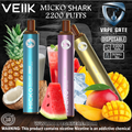 Veiik Micko Shark Disposable Vape Pen - 2200 Puffs Abudhabi UAE KSA Oman