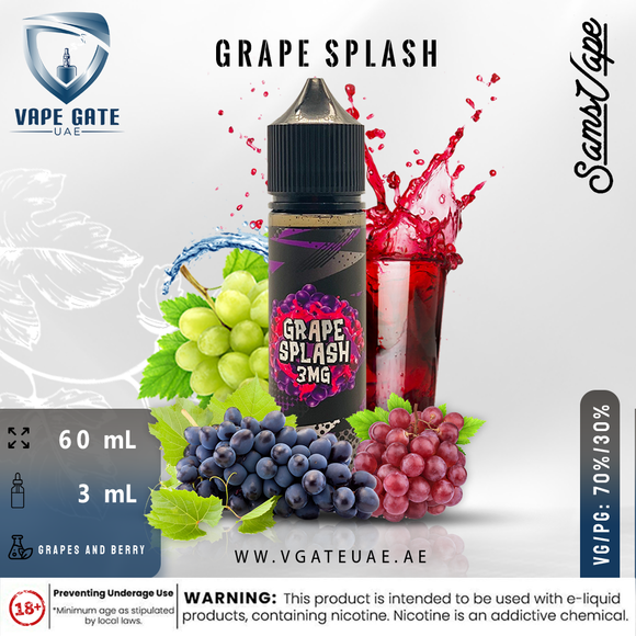 Grape Splash E Liquid by Sam Vapes abudhabi Dubai Oman