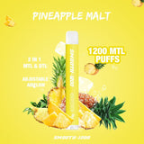 SMOOTH DISPOSABLES (20MG - 1200 Puffs) - Pineapple Malt - Pods - UAE - KSA - Abu Dhabi - Dubai - RAK