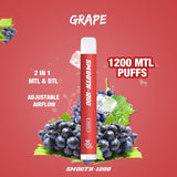 SMOOTH DISPOSABLES (50MG - 1200 Puffs) - Grape - Pods - UAE - KSA - Abu Dhabi - Dubai - RAK 6