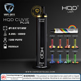 HQD Cuvie Plus Disposables Pod Device (1200 Puffs) - Pods - UAE - KSA - Abu Dhabi - Dubai - RAK 1