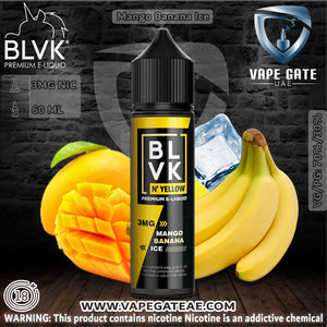 Mango Banana Ice 60ML - BLVK Unicorn E-Liquid Abudhabi Dubai KSA