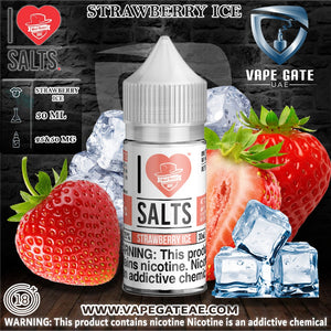 Strawberry Ice - I Love Salts / Mad Hatter Juice - Salt Nic - UAE - KSA - Abu Dhabi - Dubai - RAK 1