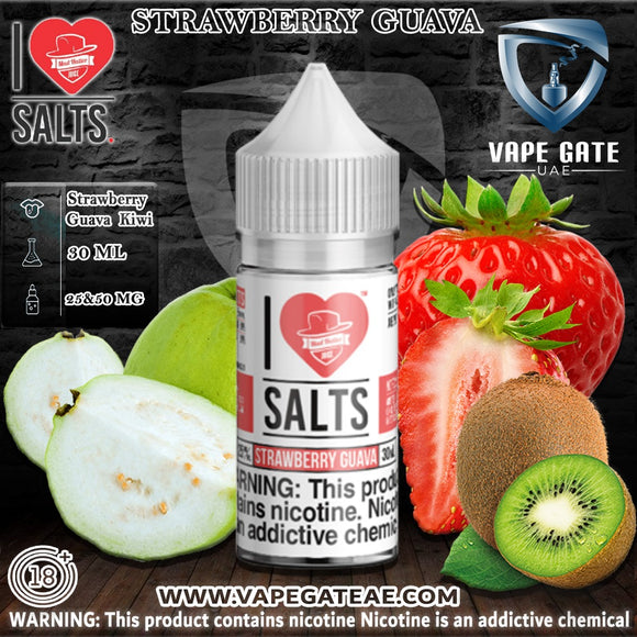 Island Squeeze (Strawberry Guava) - I Love Salts / Mad Hatter Juice - Salt Nic - UAE - KSA - Abu dHABI